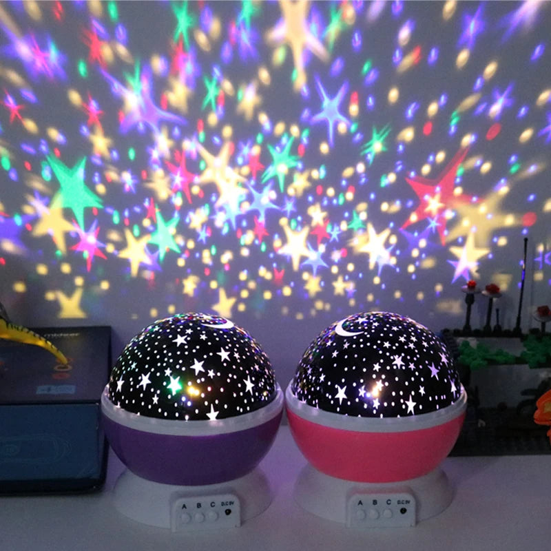 Starry Sky LED Projector Night Light for Kids