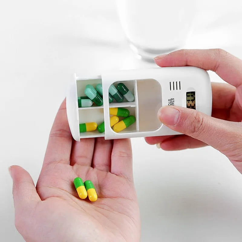 Mini Portable Pill Reminder and Alarm Clock