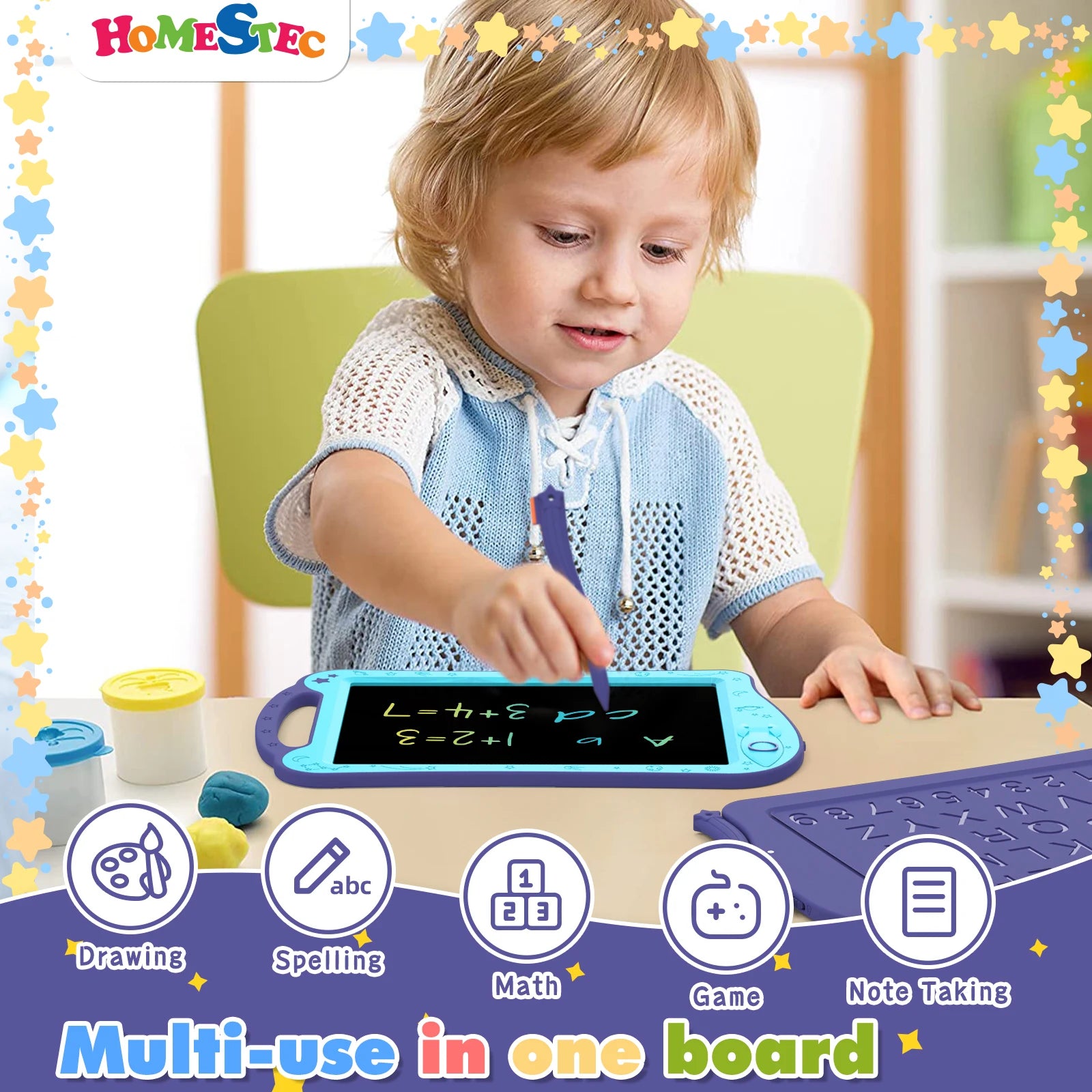 Colored Drawing Tablet for Kids