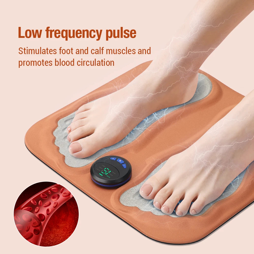 Electric Foot Massager Pad with EMS Relief