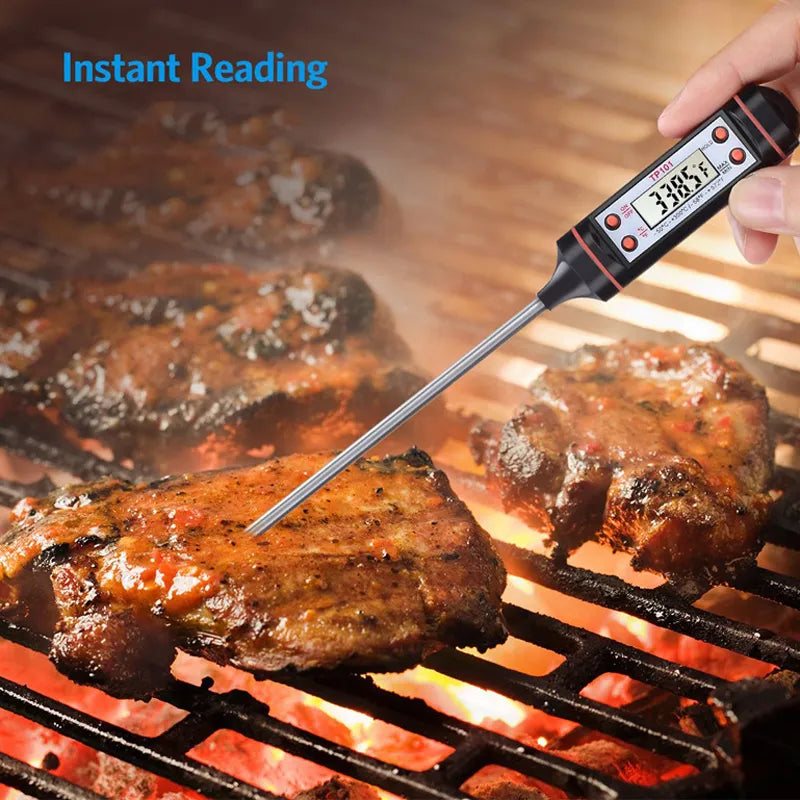 Digital Kitchen BBQ Food Thermometer for Meat, Candy, and More