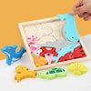 Colorful 3D Wooden Tangram Puzzle for Kids