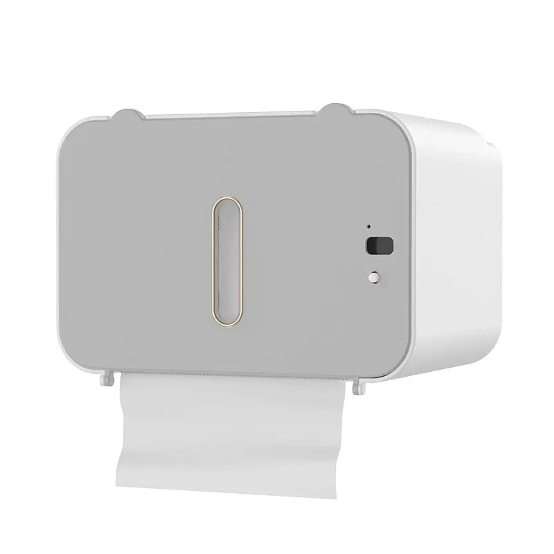 Automatic Wall-Mounted Toilet Paper Holder Shelf