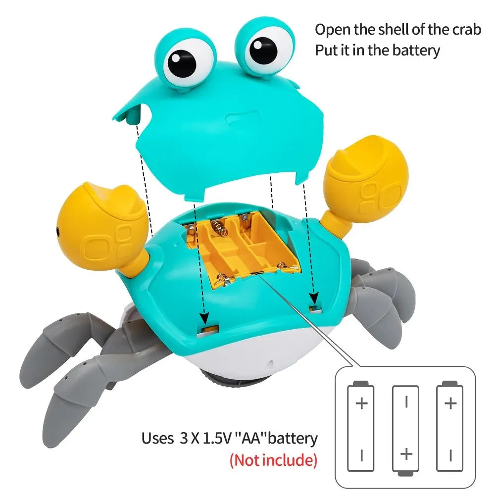 Interactive Musical Crawling Crab Toy