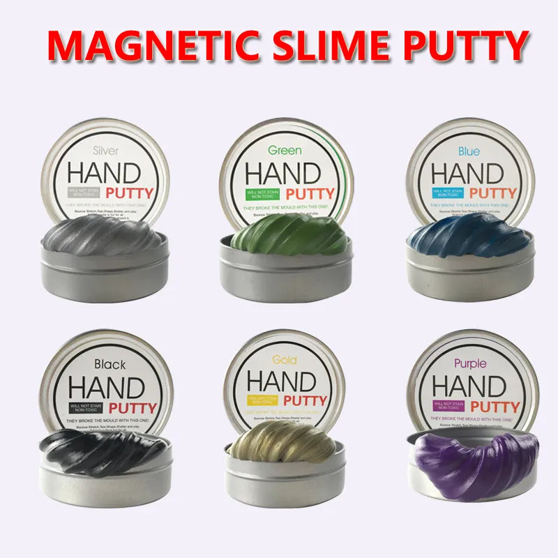 DIY Magnetic Slime Kit - Educational Modeling Clay and Fluffy Slime Supplies