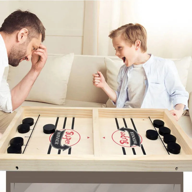 Fast Sling Puck Game - Interactive Table Hockey for All Ages