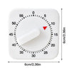 White Novelty 60-Minutes Mechanical Kitchen Timer