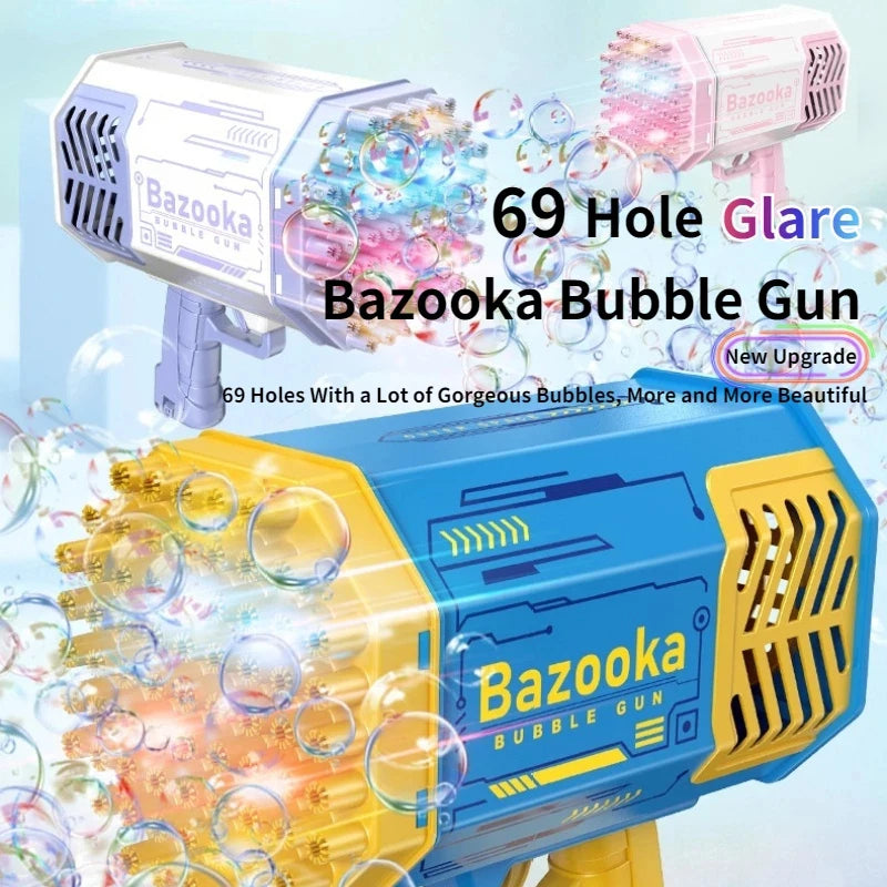 Automatic Soap Bubbles Machine Gun for Kids