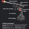 Portable High-Pressure Car Wash Gun with Adjustable Nozzle and Lithium Battery