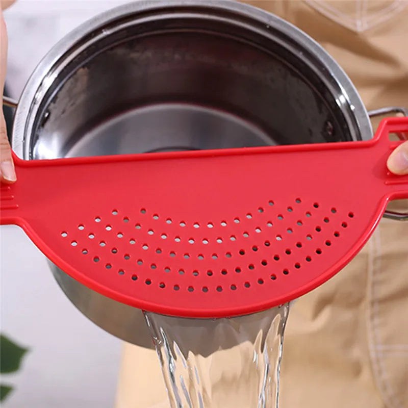 Plastic Drain Basket with Leakproof Baffle - Kitchen Accessories