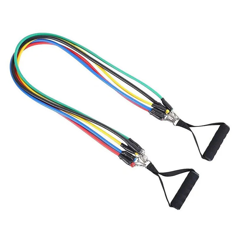 11pcs/Set Resistance Bands and Portable Fitness Equipment