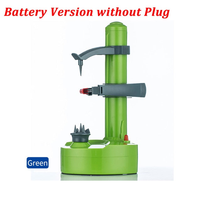 Electric Fruit & Vegetable Peeler - Automatic Battery Operated Machine - Easy-to-use Kitchen Tool Utensil