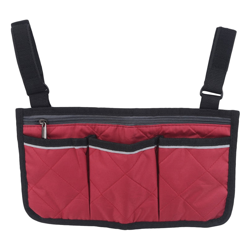 Wheelchair Armrest Side Storage Bag