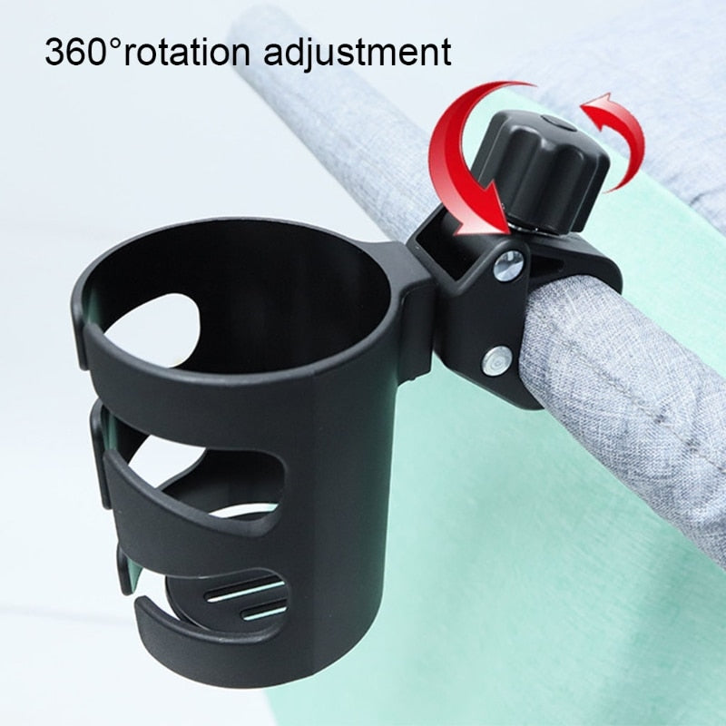 Baby Stroller Cup Holder - Universal 360 Degree Rotatable Holder