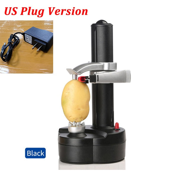 Electric Fruit & Vegetable Peeler - Automatic Battery Operated Machine - Easy-to-use Kitchen Tool Utensil