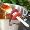 Portable Stainless Steel Pot Side Clips - Anti-Scalding Spatula and Spoon Holder