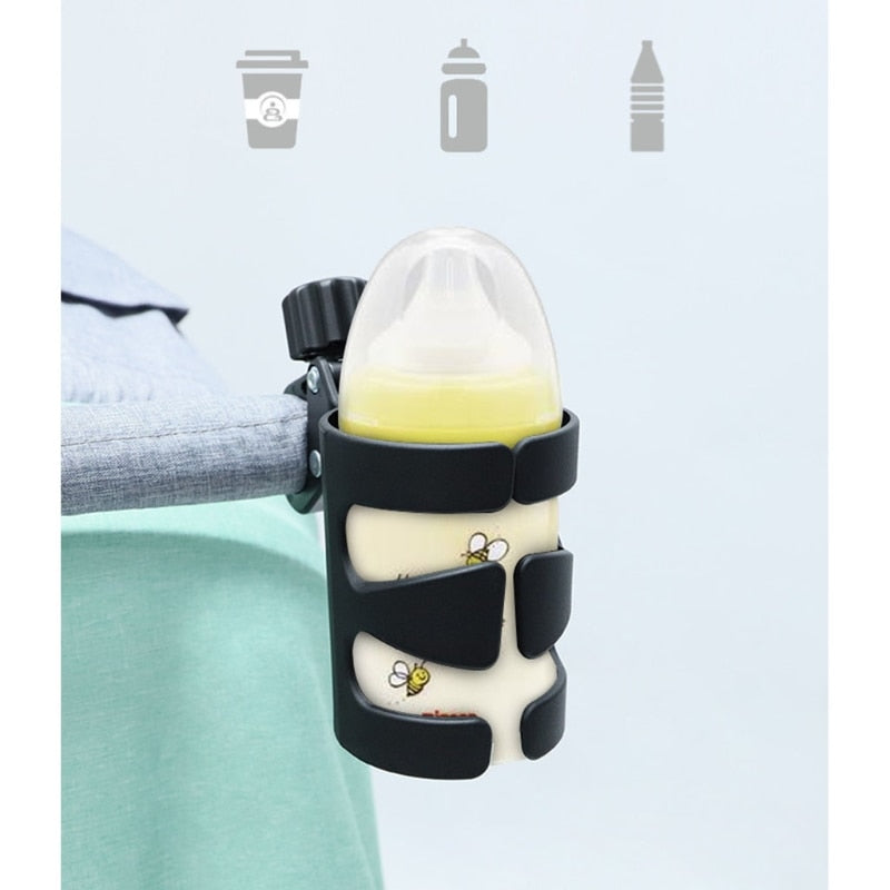 Baby Stroller Cup Holder - Universal 360 Degree Rotatable Holder