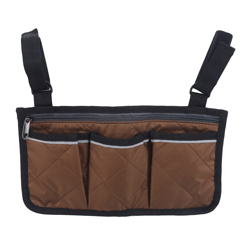 Wheelchair Armrest Side Storage Bag