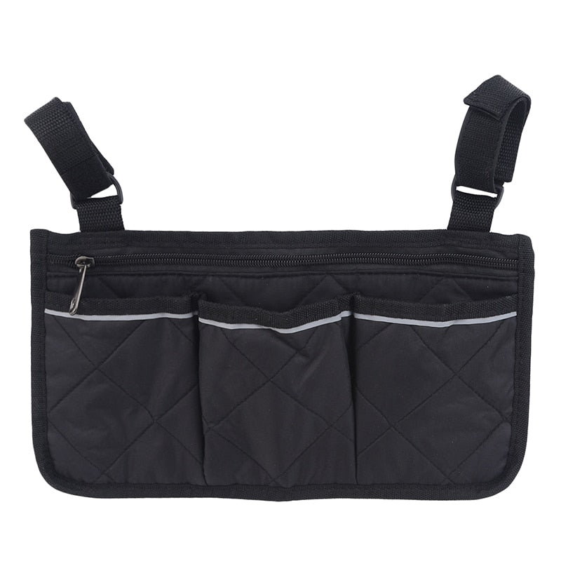 Wheelchair Armrest Side Storage Bag