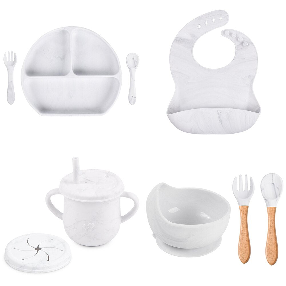 Baby Silicone Non-Slip Dinner Set