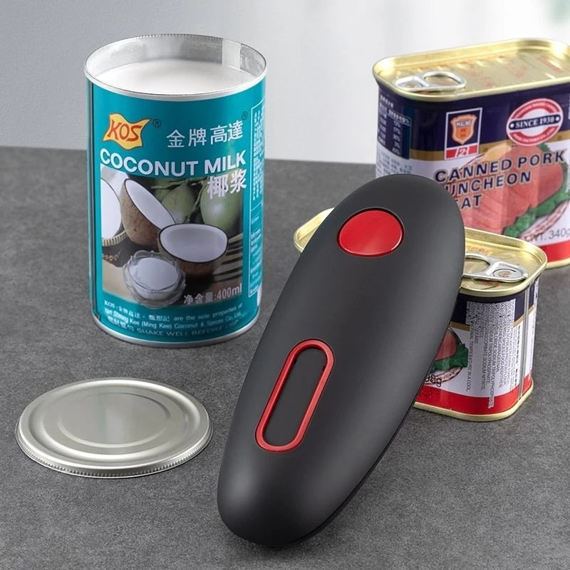 Electric Can Opener Automatic Tin Opener Cordless One Touch No