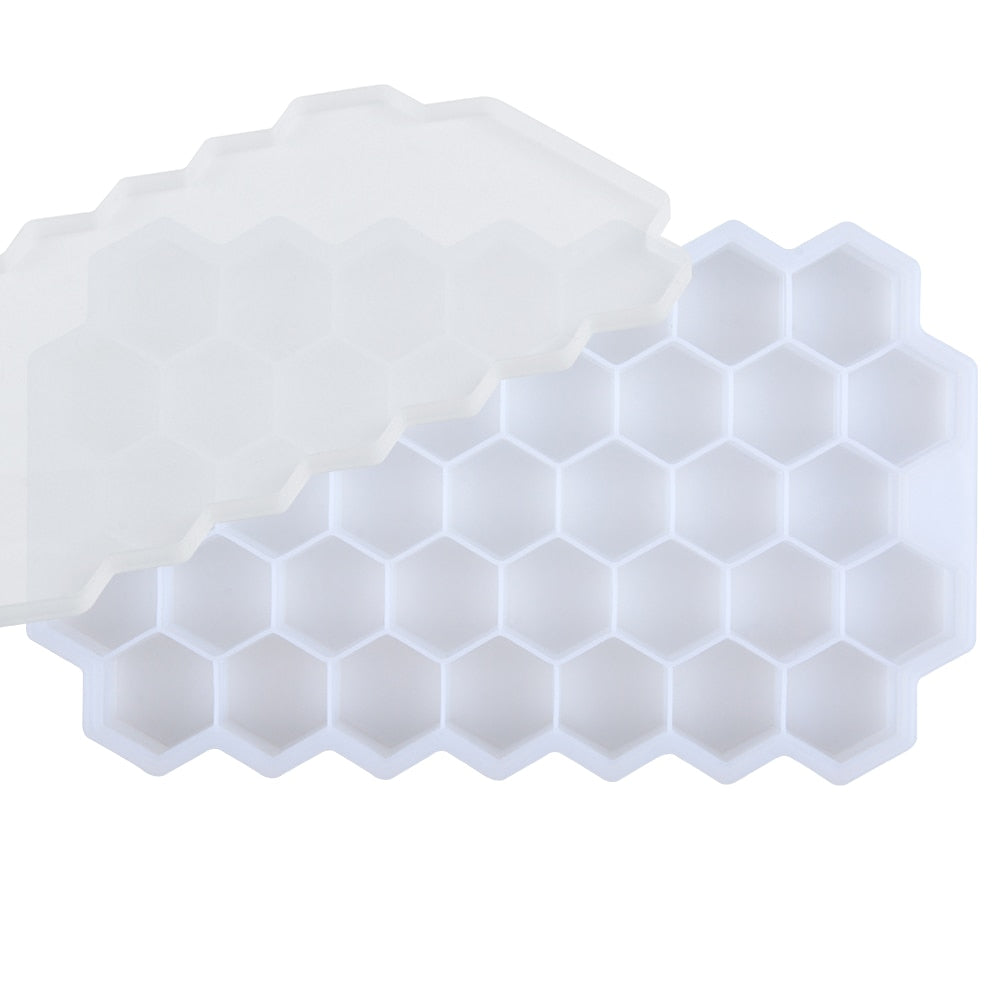 Creative Honeycomb Ice Cube Maker - Reusable Trays Silicone Ice cubes