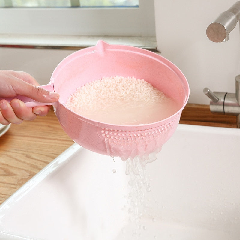 Multifunctional Mandolin Bowl - Vegetable Chopper, Manual Shredder, Slicer, Drainer, Julienne Slices