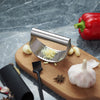 Curved Stainless Steel Garlic Press - Multi-function Crusher