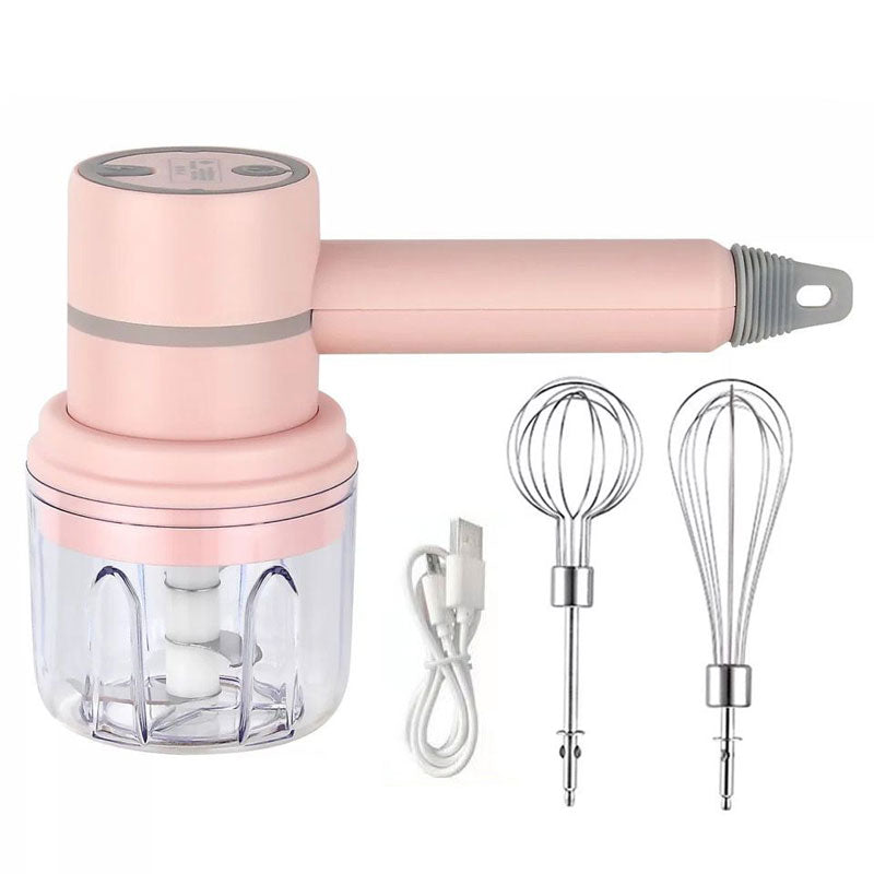 3-Speed Wireless Handheld Food Mixer