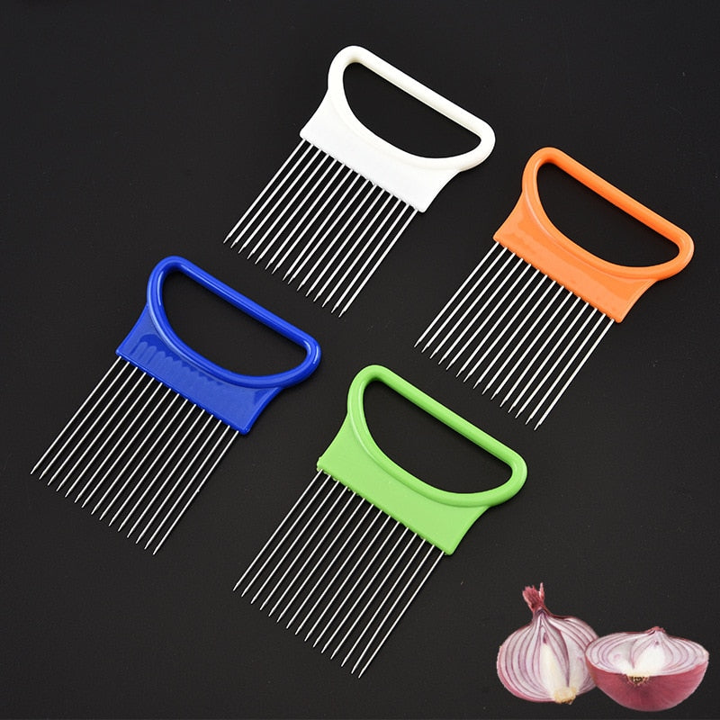 Tomato, Onion, and Vegetable Slicer with Cutting Aid Holder - Kitchen Tools