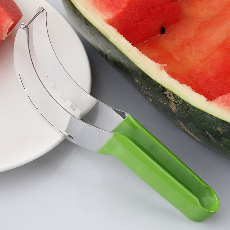 Stainless Steel Watermelon Slicer with Non-Slip Plastic Handle