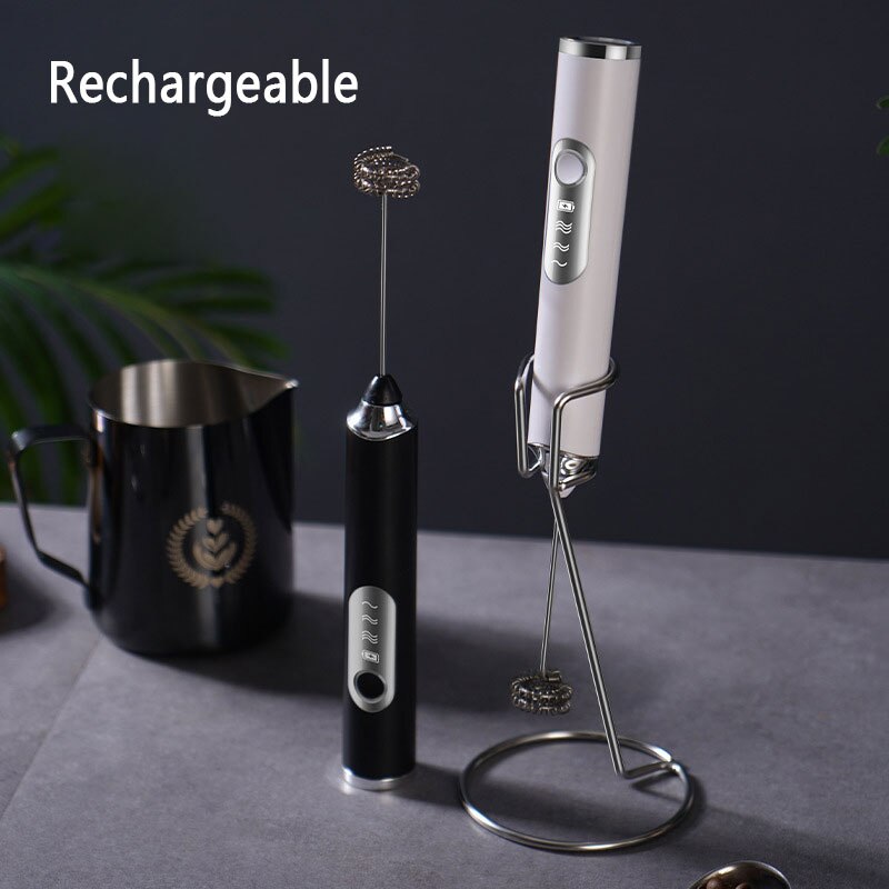 Handheld Electric Whisk - Rechargeable USB Mixer - FREE FROTHER