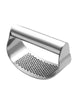 Curved Stainless Steel Garlic Press - Multi-function Crusher