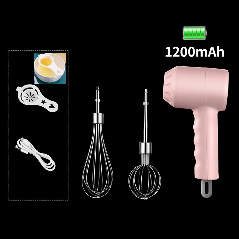 Portable Kitchen Mixer Set - Hand Mixer, Food Processor, and More