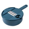 Multifunctional Mandolin Bowl - Vegetable Chopper, Manual Shredder, Slicer, Drainer, Julienne Slices