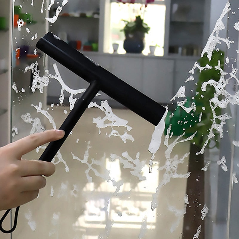 Glass Shower Squeegee with Handle - Household Cleaning Tool