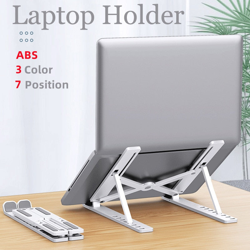 Adjustable Laptop Stand - Portable Support for iPad, Macbook and Laptops