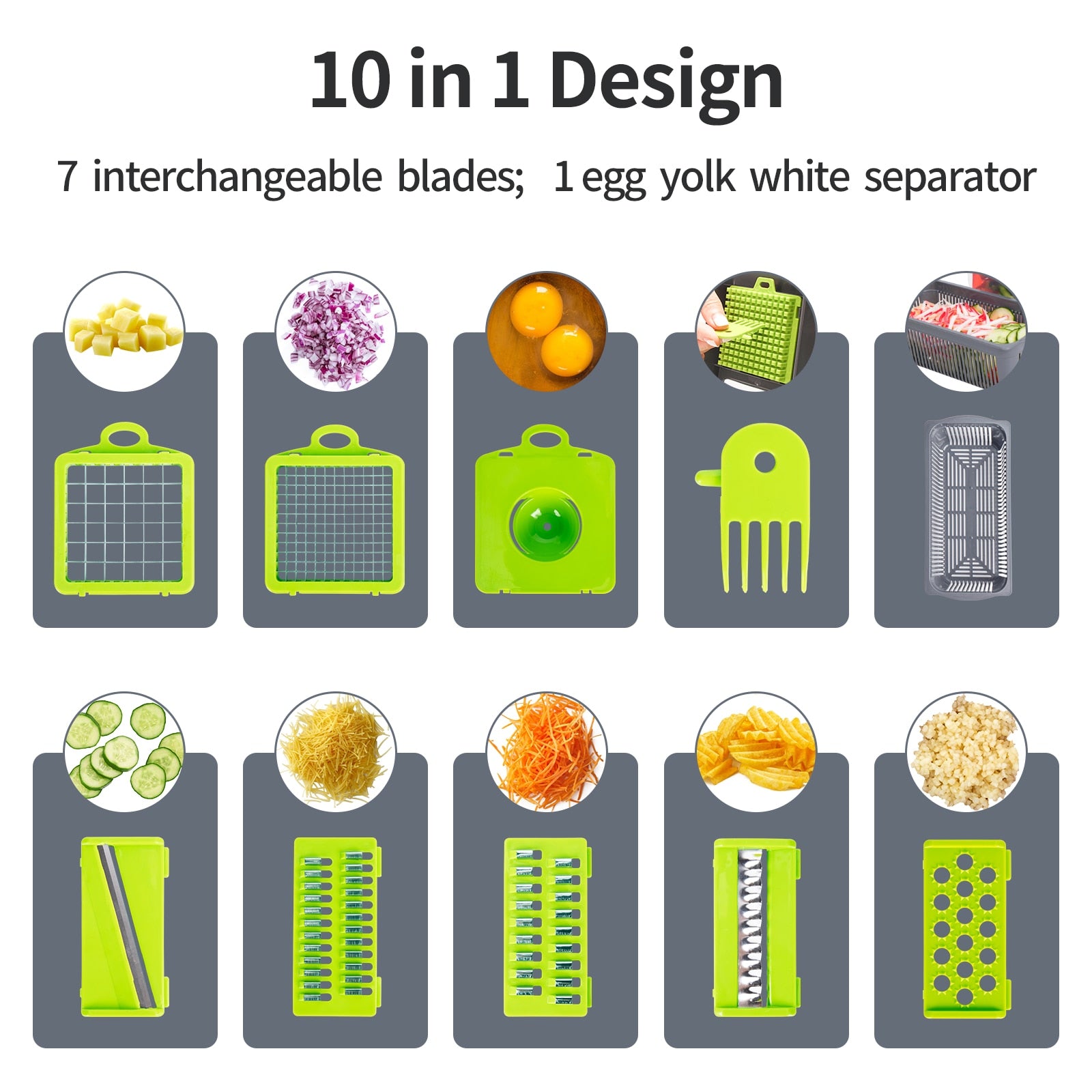 10 In 1 Mandoline Slicer Vegetable Cutter – All Variety Store