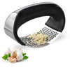 Curved Stainless Steel Garlic Press - Multi-function Crusher