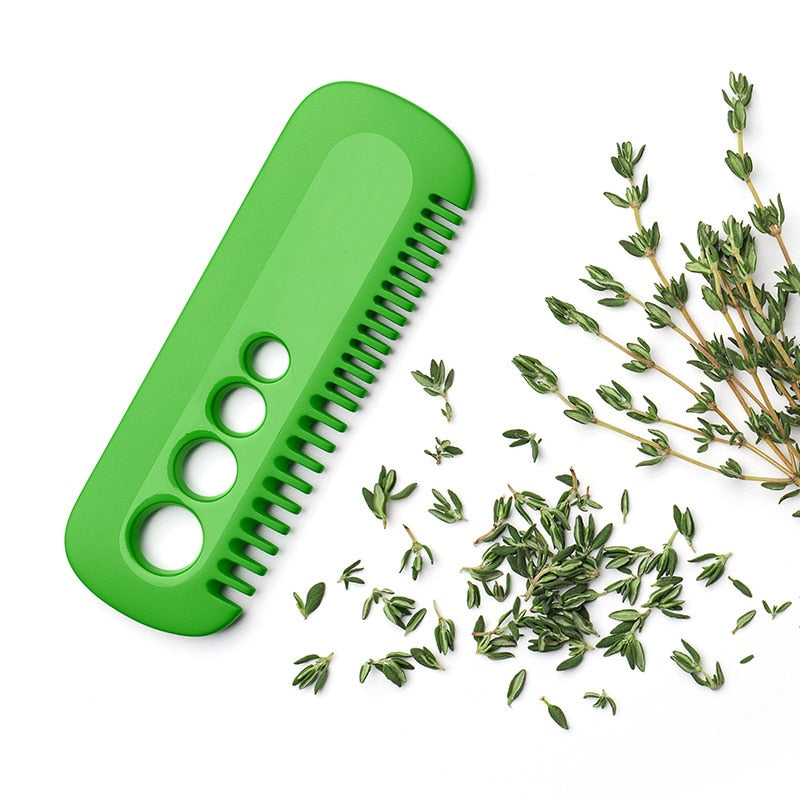 Multifunctional Kitchen Tool: Vegetable Peeler and Leaf Comb