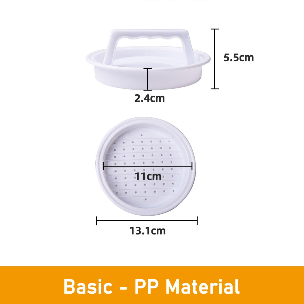 Nonstick Stuffed Burger Press - Hamburger Maker and Patty Mould