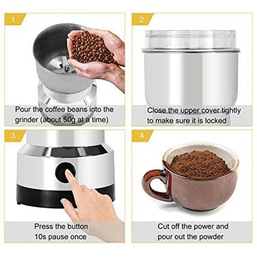 Electric Coffee Grinder - Multifunctional Household Kitchen Chopper